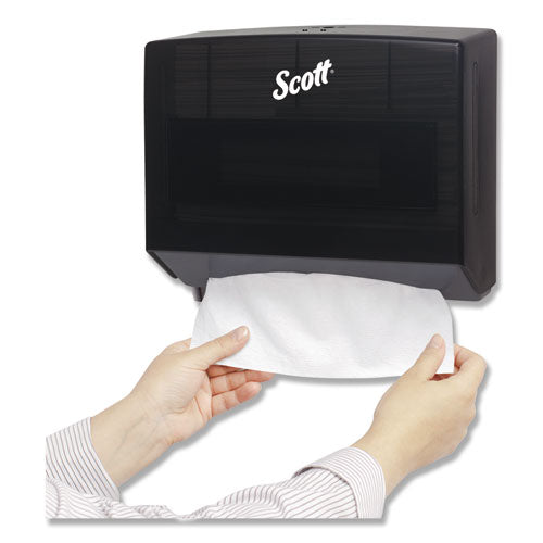 Scottfold Folded Towel Dispenser, Plastic, 10.75 X 4.75 X 9, Black