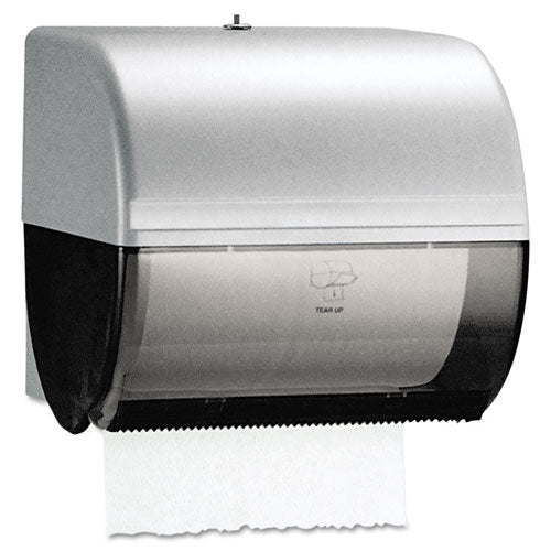 Omni Roll Towel Dispenser, 10 1-2 X 10 X 10, Smoke-gray