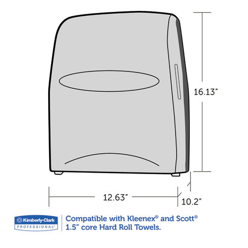 Sanitouch Hard Roll Towel Disp, 12 63-100w X 10 1-5d X 16 13-100h, Smoke