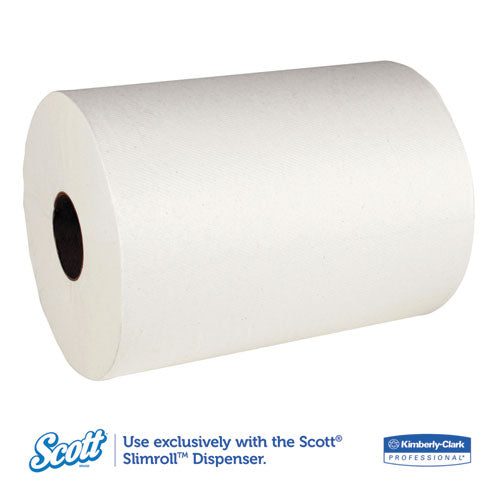 Control Slimroll Towels, Absorbency Pockets, 8" X 580ft, White, 6 Rolls-carton