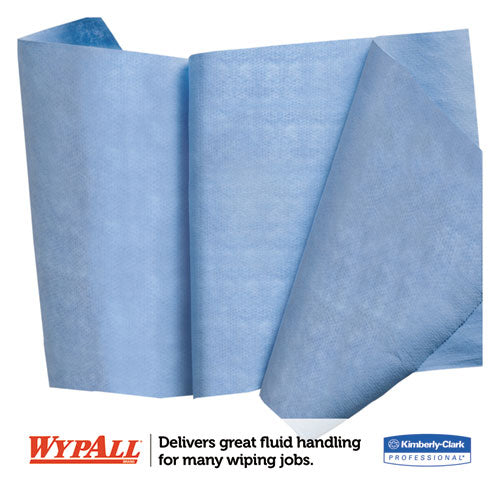 X90 Cloths, Jumbo Roll, 11 1-10 X 13 2-5, Denim Blue, 450-roll, 1 Roll-carton