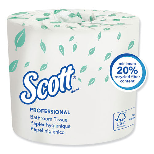 Essential Standard Roll Bathroom Tissue, Traditional, Septic Safe, 2 Ply, White, 550 Sheets-roll, 20 Rolls-carton