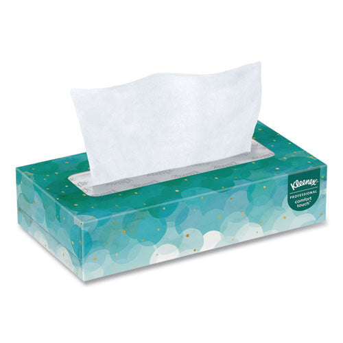 White Facial Tissue, 2-ply, 100 Sheets-box, 5 Boxes-pack, 6 Packs-carton