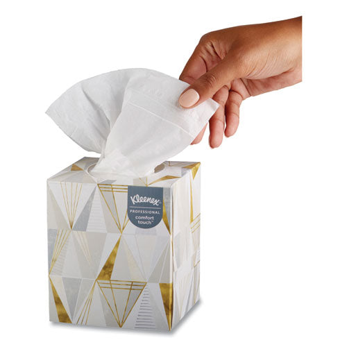 Boutique White Facial Tissue, 2-ply, Pop-up Box, 95 Sheets-box, 3 Boxes-pack, 12 Packs-carton