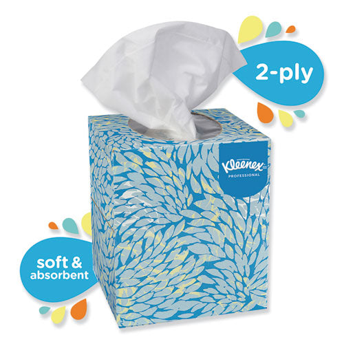 Boutique White Facial Tissue, 2-ply, Pop-up Box, 95 Sheets-box, 6 Boxes-pack