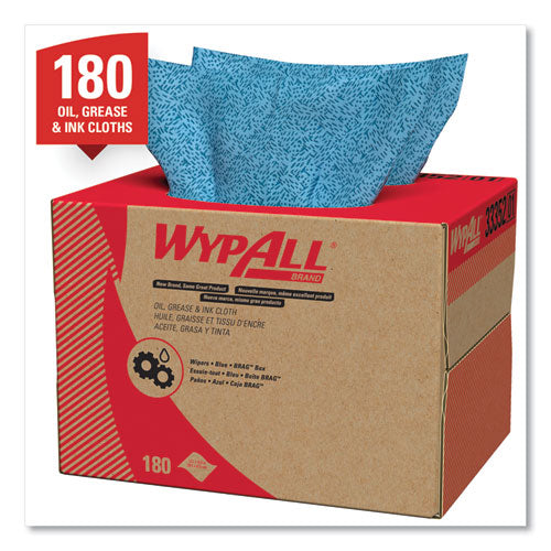 Oil, Grease And Ink Cloths, Brag Box, 12.1 X 16.8, Blue, 180-box