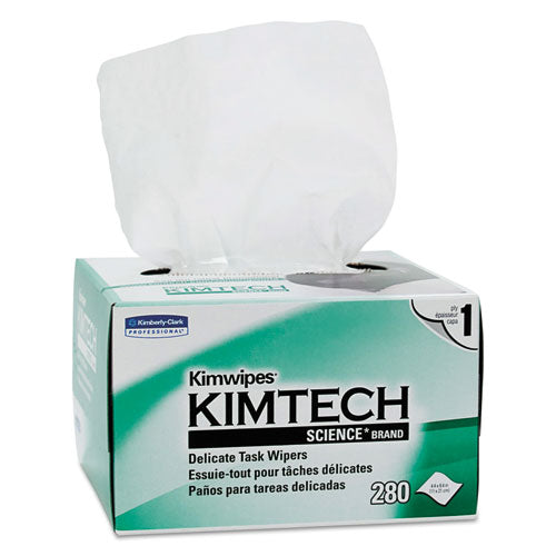 Kimwipes Delicate Task Wipers, 1-ply, 4 2-5 X 8 2-5, 280-box, 30 Boxes-carton