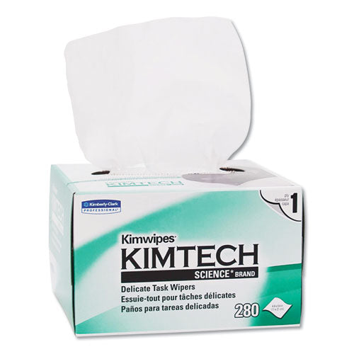 Kimwipes, Delicate Task Wipers, 1-ply, 4 2-5 X 8 2-5, 280-box