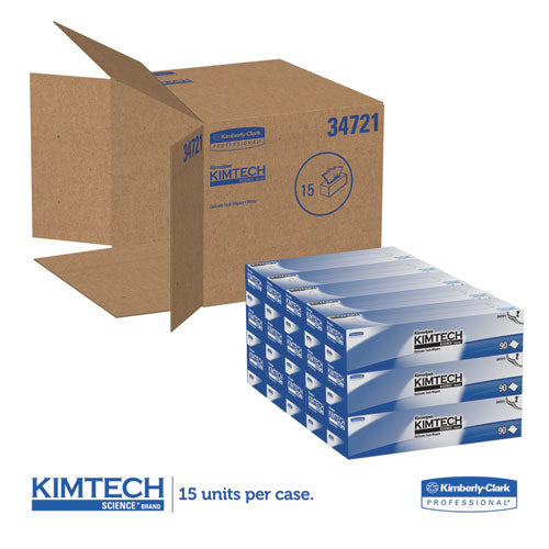 Kimwipes Delicate Task Wipers, 2-ply, 14 7-10 X 16 3-5, 90-box, 15 Boxes-carton