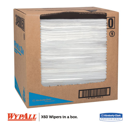 X60 Cloths, Flat Sheet, 12 1-2 X 16 4-5, White, 150-bx, 6-ct