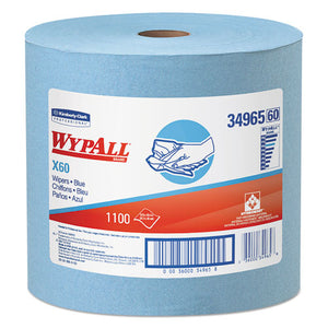 X60 Cloths, Jumbo Roll, 12 1-2 X 13 2-5, Blue, 1100-roll