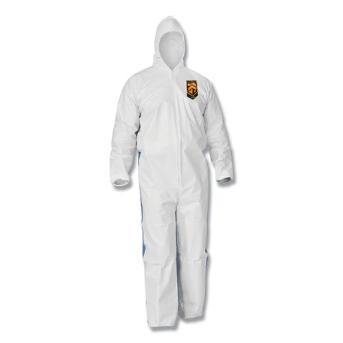 A35 Coveralls, Hooded, Large, White, 25-carton