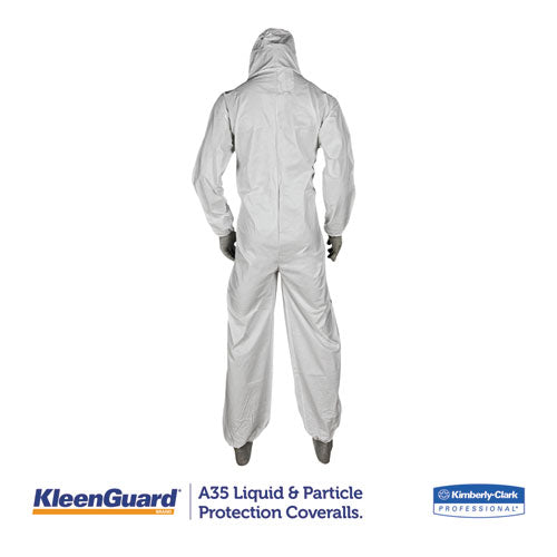 A35 Coveralls, Hooded, X-large, White, 25-carton