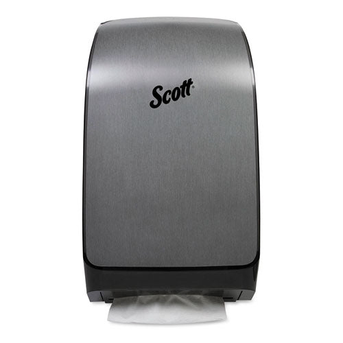 Mod* Scottfold* Towel Dispenser, Plastic, Brushed Metallic,10 3-5 X 5.48 X 18.79