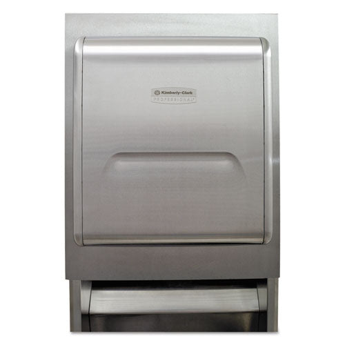 Mod Recessed Dispenser Housing W-trim Panel, Stainless Steel, 11.13x4x15.37