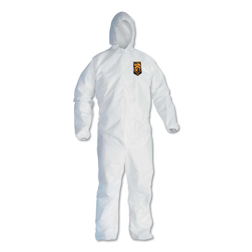 A40 Elastic-cuff And Ankles Hooded Coveralls, White, 2x-large, 25-case