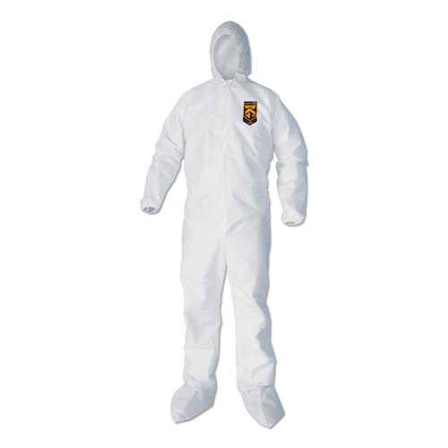 A40 Elastic-cuff, Ankle, Hood & Boot Coveralls, White, 2x-large, 25-carton