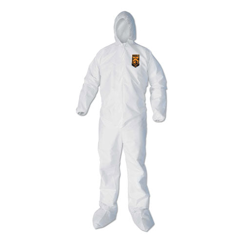 A40 Elastic-cuff, Ankle, Hood & Boot Coveralls, White, 3x-large, 25-carton