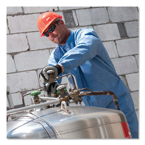 A60 Elastic-cuff, Ankle & Back Coveralls, Blue, Large, 24-case