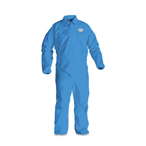 A60 Elastic-cuff, Ankle & Back Coveralls, Blue, Large, 24-case
