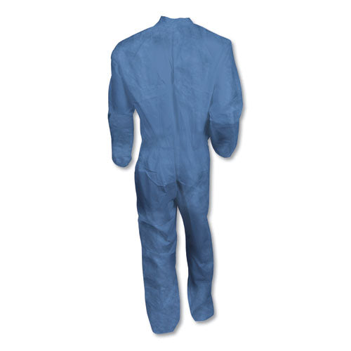 A60 Elastic-cuff, Ankle & Back Coveralls, Blue, X-large, 24-case