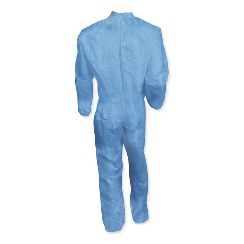 A60 Elastic-cuff, Ankle & Back Coveralls, Blue, 2x-large, 24-case