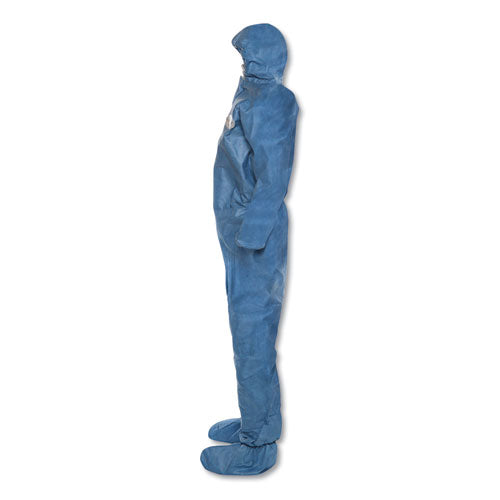 A60 Blood And Chemical Splash Protection Coveralls, X-large, Blue, 24-carton