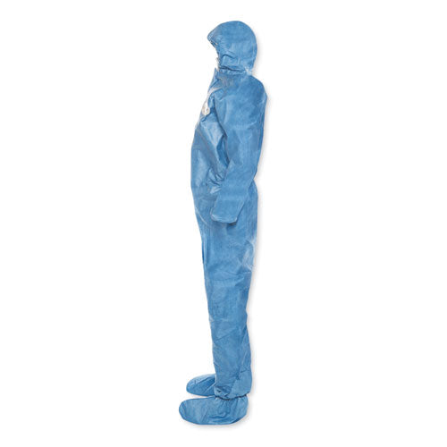 A60 Blood And Chemical Splash Protection Coveralls, 2x-large, Blue, 24-carton