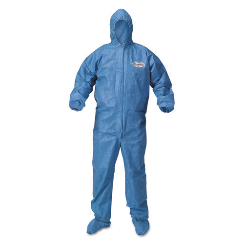A60 Blood And Chemical Splash Protection Coveralls, 2x-large, Blue, 24-carton