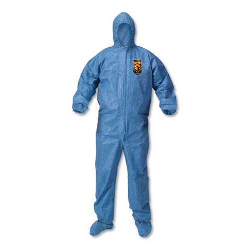 A60 Blood And Chemical Splash Protection Coveralls, 2x-large, Blue, 24-carton