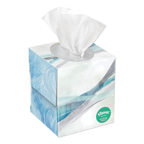 Lotion Facial Tissue, 2-ply, White, 65 Sheets-box