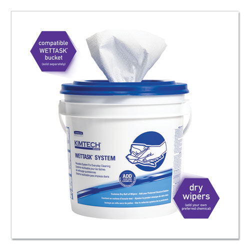 Wipers For The Wettask System, Quat Disinfectants And Sanitizers, 5.8 X 9, 250-roll, 6 Rolls-carton