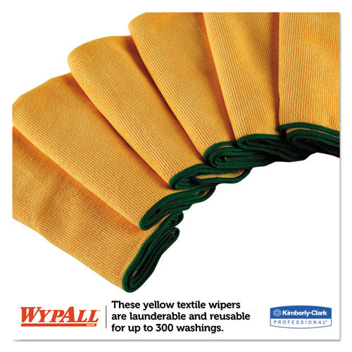 Microfiber Cloths, Reusable, 15 3-4 X 15 3-4, Yellow, 24-carton