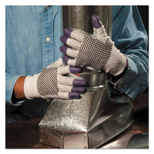 G60 Purple Nitrile Gloves, 250 Mm Length, X-large-size 10, Black-white, Pair