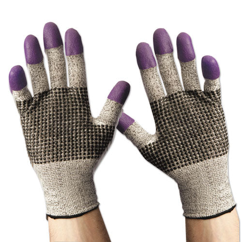 G60 Purple Nitrile Gloves, 250 Mm Length, X-large-size 10, Black-white, Pair