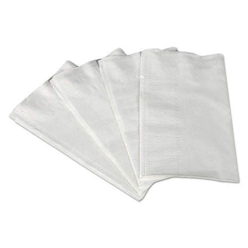 1-8-fold Dinner Napkins, 2-ply, 17 X 14 63-100, White, 250-pack, 12 Packs-carton