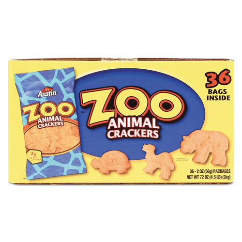 Zoo Animal Crackers, Original, 2 Oz Pack, 36 Packs-box