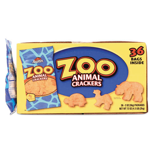 Zoo Animal Crackers, Original, 2 Oz Pack, 36 Packs-box