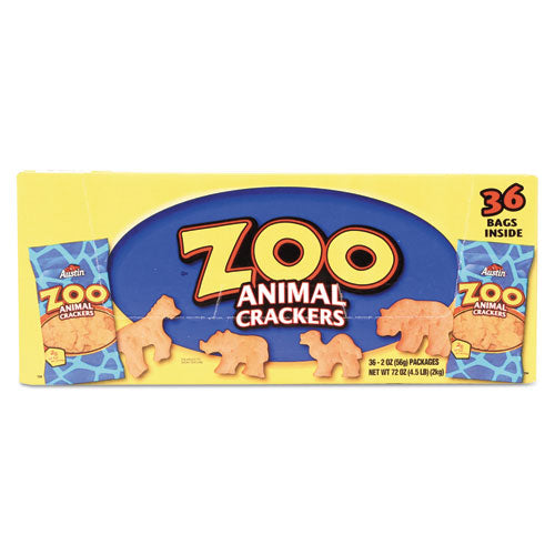 Zoo Animal Crackers, Original, 2 Oz Pack, 36 Packs-box