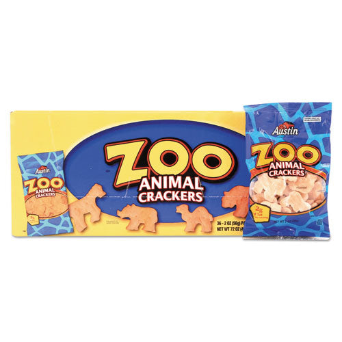 Zoo Animal Crackers, Original, 2 Oz Pack, 36 Packs-box