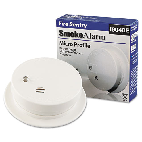 Battery-operated Smoke Alarm Unit, 9v, 85db Alarm, 3 7-8" Dia