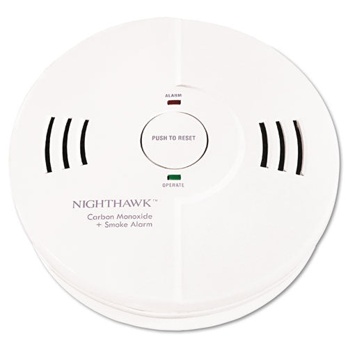 Night Hawk Combination Smoke-co Alarm W-voice-alarm Warning