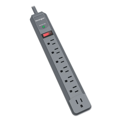 Guardian Premium Surge Protector, 7 Outlets, 6 Ft Cord, 540 Joules, Gray