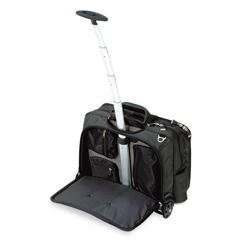 Contour Rolling Laptop Case, Nylon, 17-1-2 X 9-1-2 X 13, Black