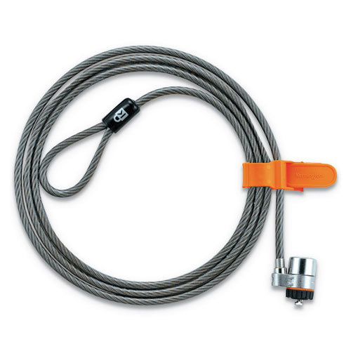 Laptop Computer Microsaver Security Cable W-lock, White Cable, Two Keys