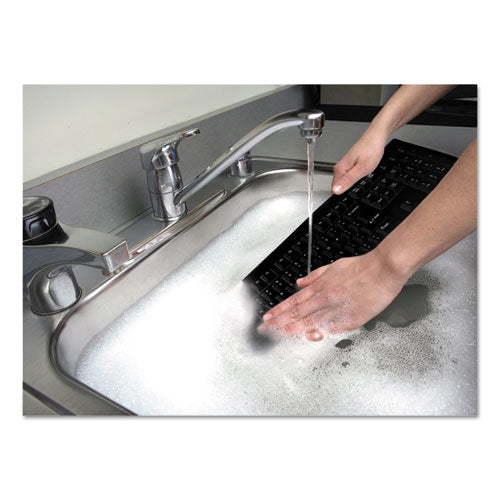 Pro Fit Usb Washable Keyboard, 104 Keys, White