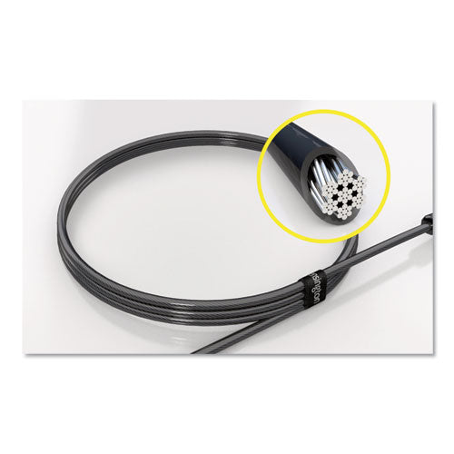 Desktop And Peripherals Locking Kit 2.0, 8ft Carbon Steel Cable