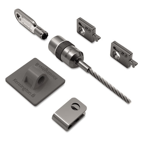 Desktop And Peripherals Locking Kit, 8ft Steel Cable, Two Keys