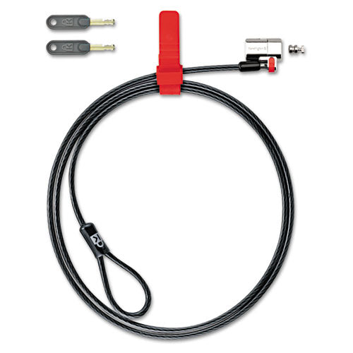 Clicksafe Keyed Laptop Lock, 5ft Cable, Black