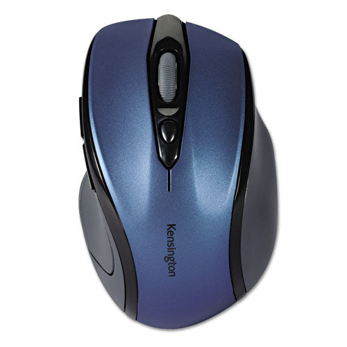 Pro Fit Mid-size Wireless Mouse, 2.4 Ghz Frequency-30 Ft Wireless Range, Right Hand Use, Sapphire Blue